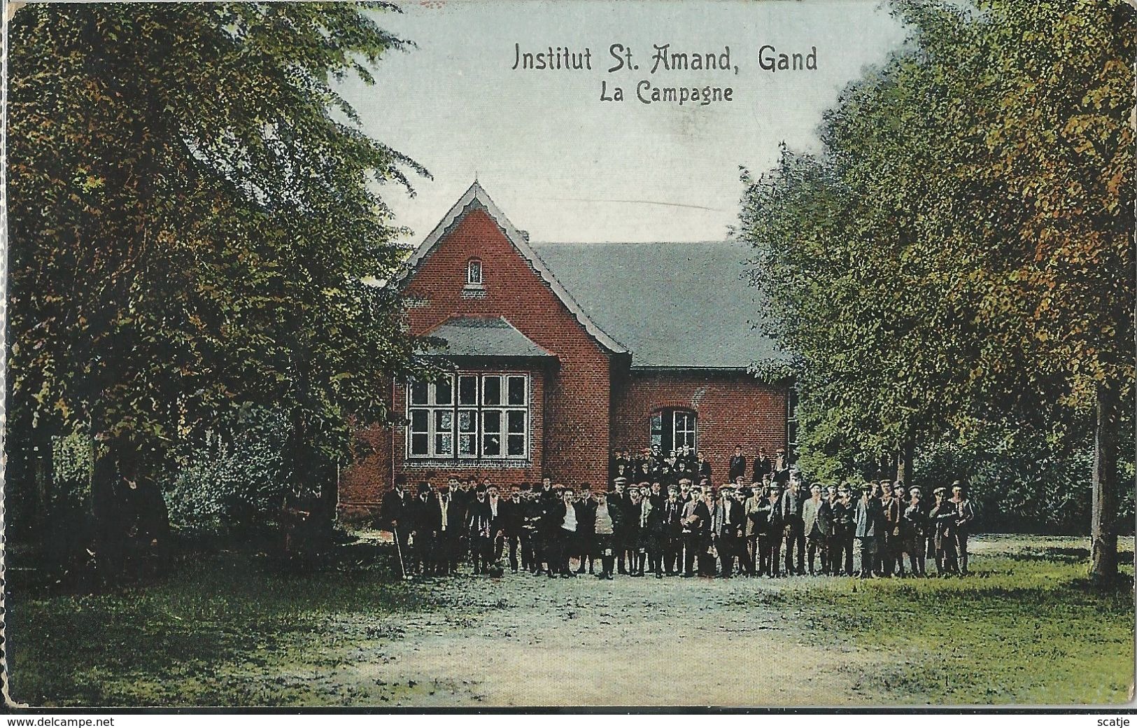 Gand   -   Institut St. Amand   -   La Campagne   -    1912  Naar   Schoonaerde - Gent