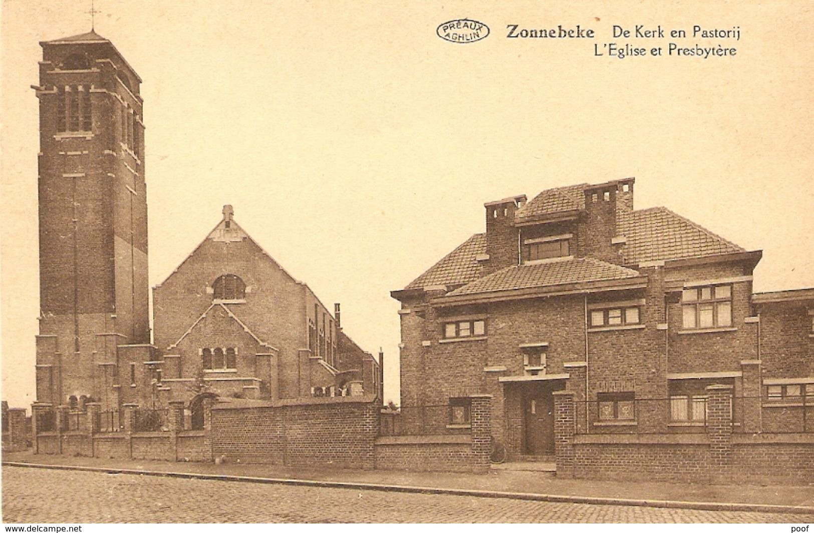 Zonnebeke : Kerk En Pastorij - Zonnebeke