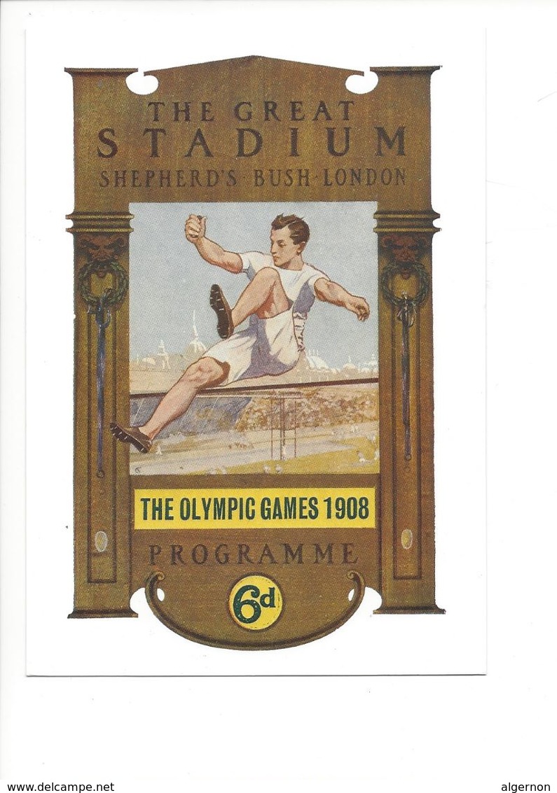 19424 - Londres / London 1908 Olympic Games (Reproduction D'Affiche Format 10 X 15) - Jeux Olympiques