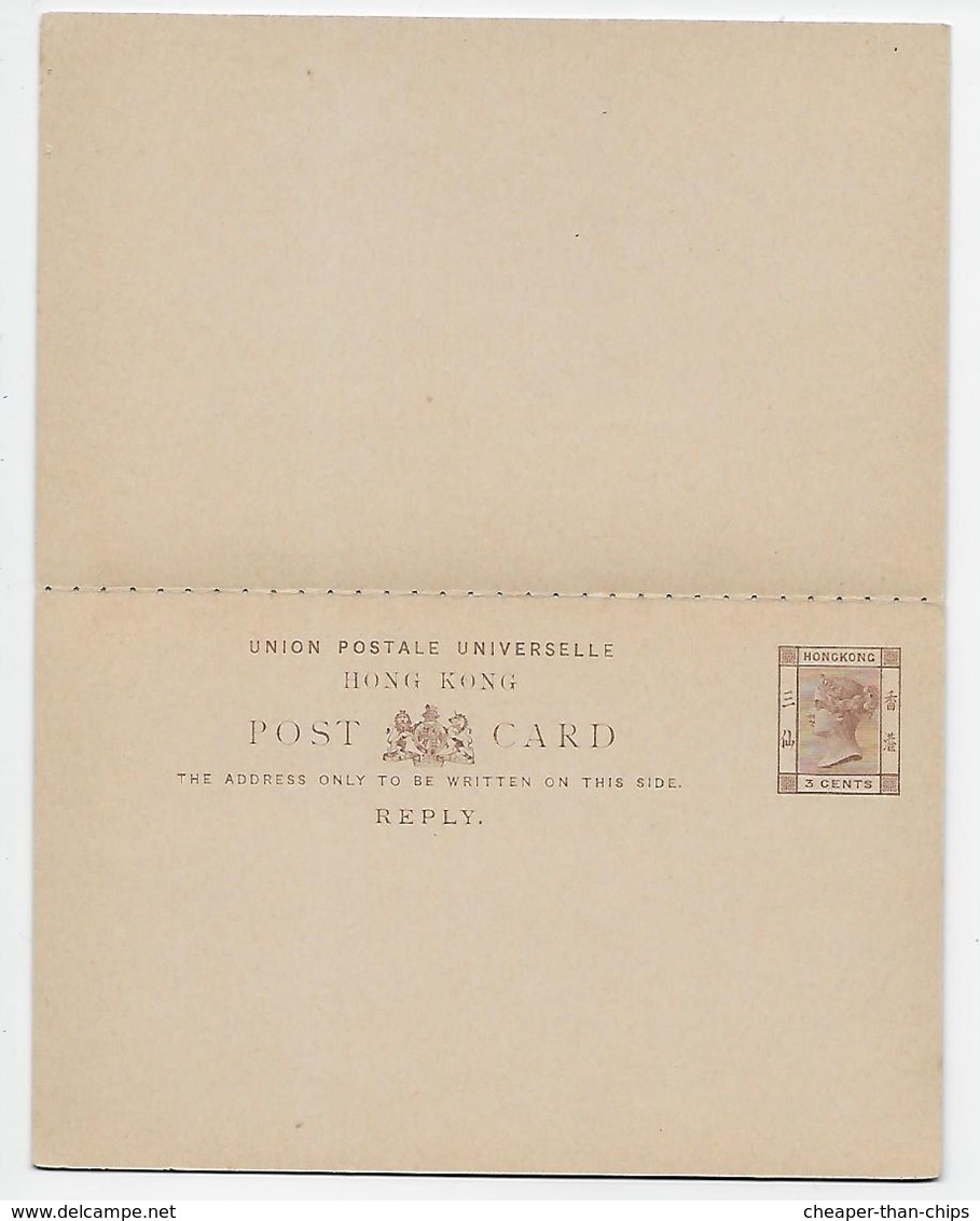 3 Cent Postal Stationery Card With Reply Attached - Covers & Documents