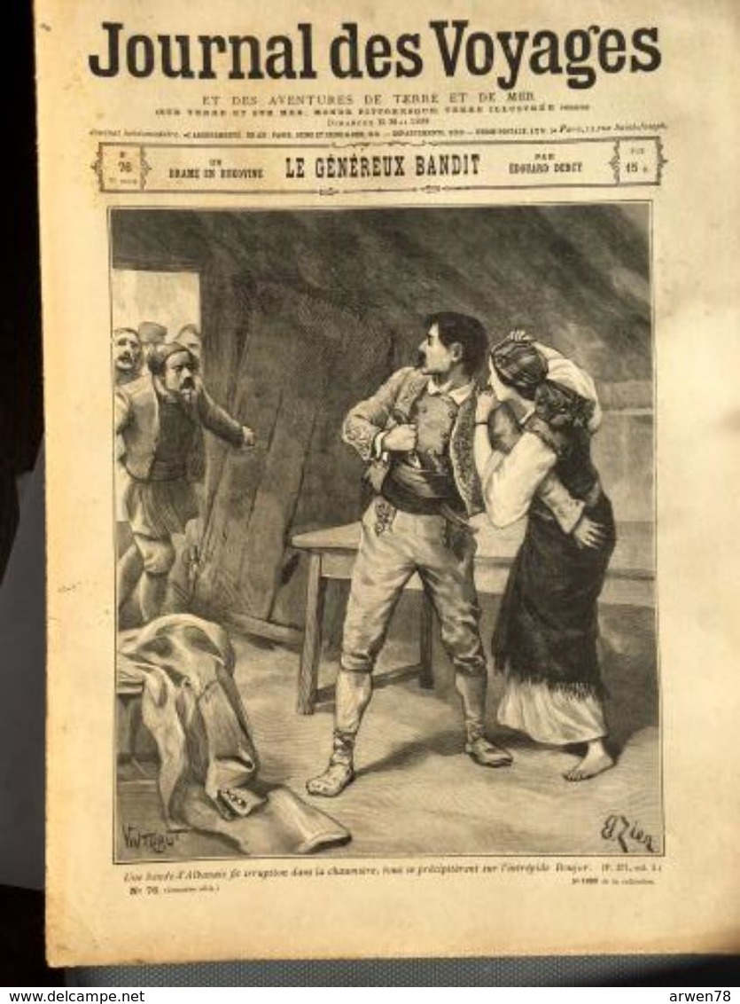 Journal Des Voyages 15 Mai 1898 Un Drame En Bukovine Le Genereux Bandit Une Bande D'albanais - 1850 - 1899