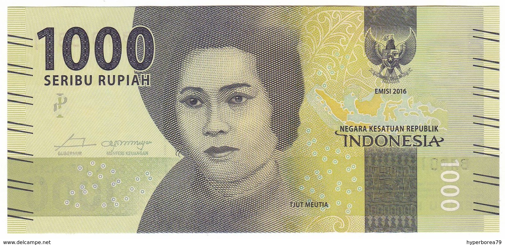 Indonesia P 154 A - 1000 Rupiah 2016 - UNC - Indonesia