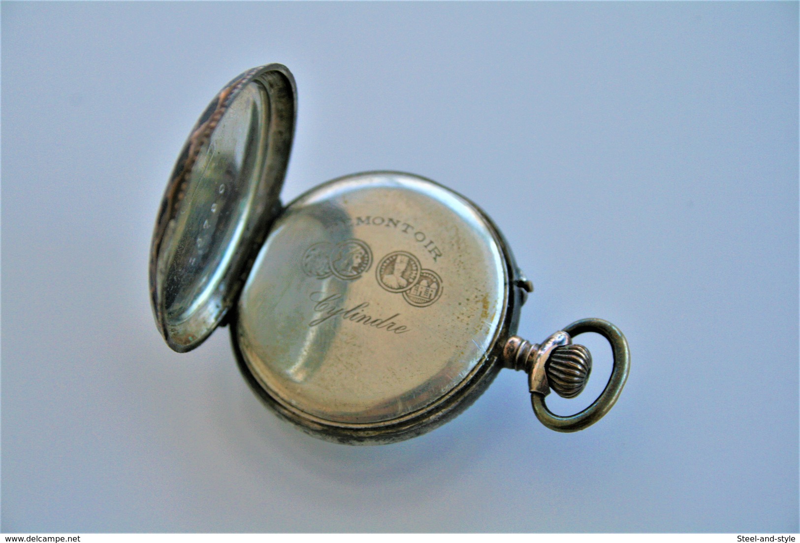 Watches : POCKET WATCH  LADIES SOLID SILVER 1900's - Original - Running - Watches: Bracket