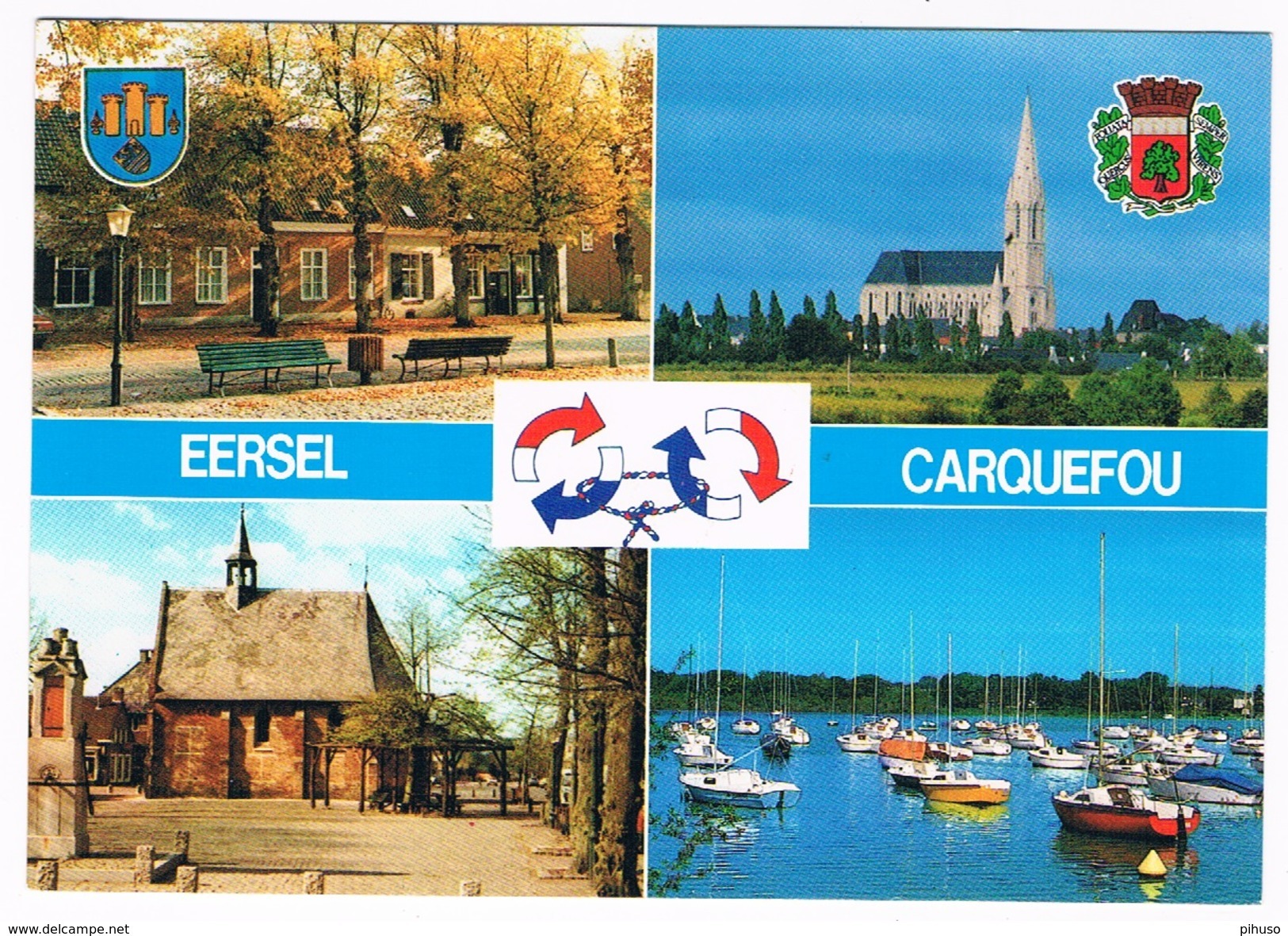 FR-3452   CARQUEFOU : Jumelage Des Cites Carquefou Et Eersel 1988 ( Pays-Bas) - Carquefou