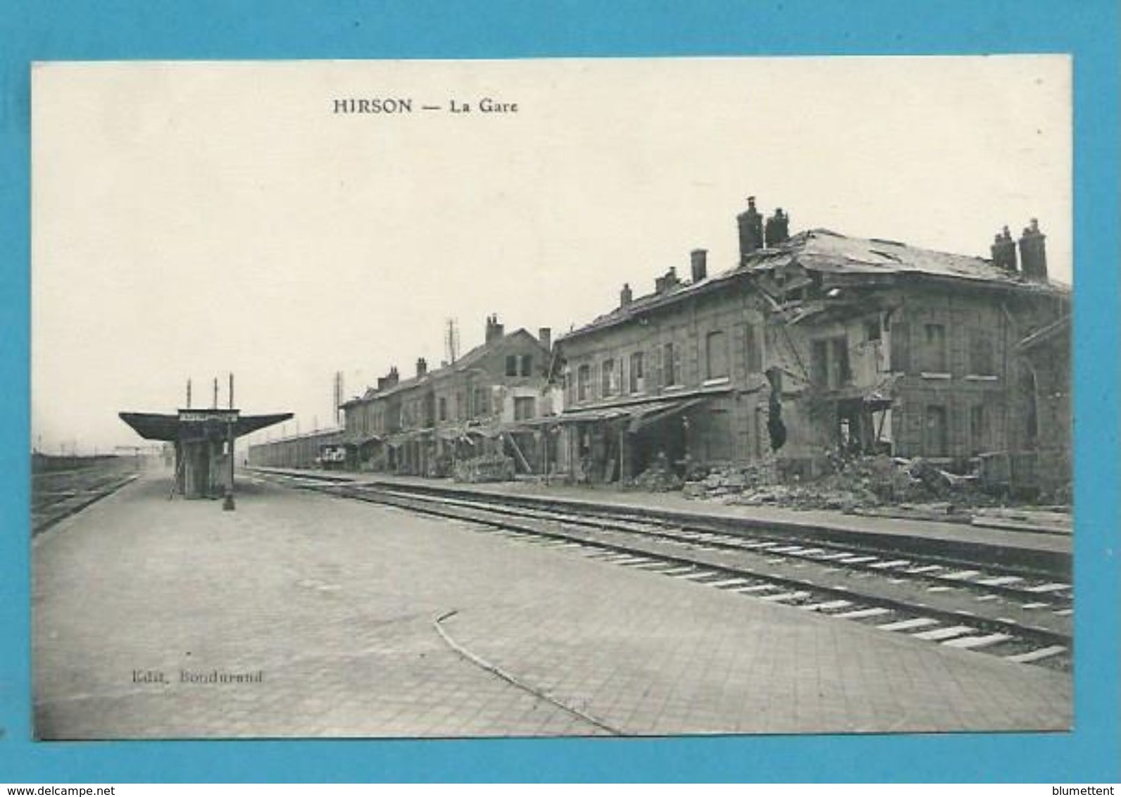 CPA Chemin De Fer Gare Après Un Bombardement HIRSON 02 - Hirson