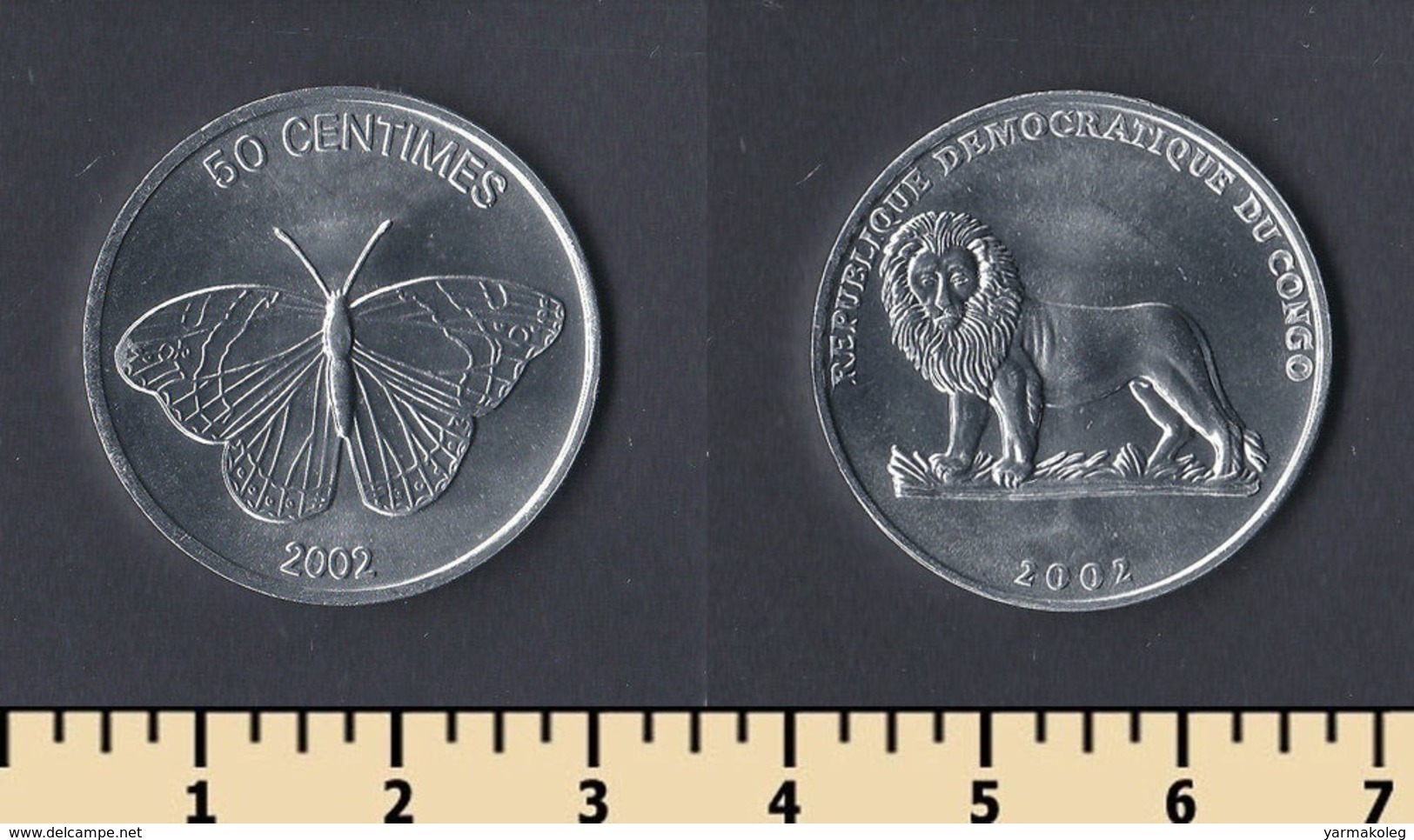 Congo 50 Centimes 2002 - Congo (République Démocratique 1998)