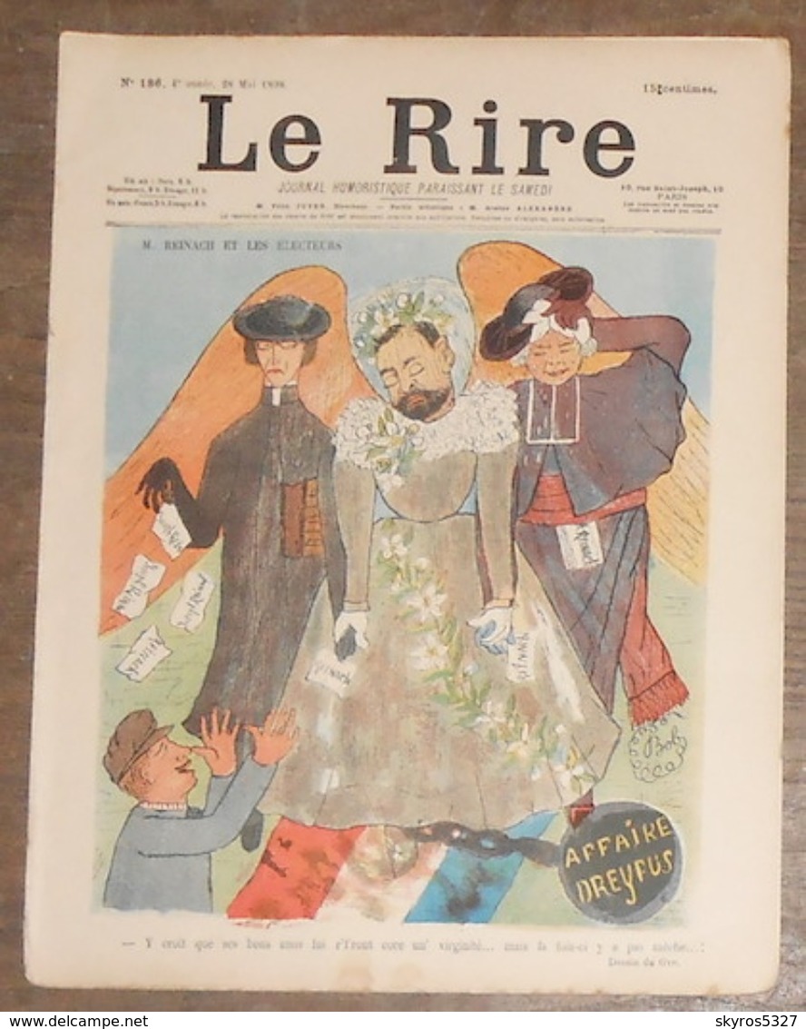 M. Reinach Et Les Electeurs  – Le Rire N°186 - Magazines - Before 1900