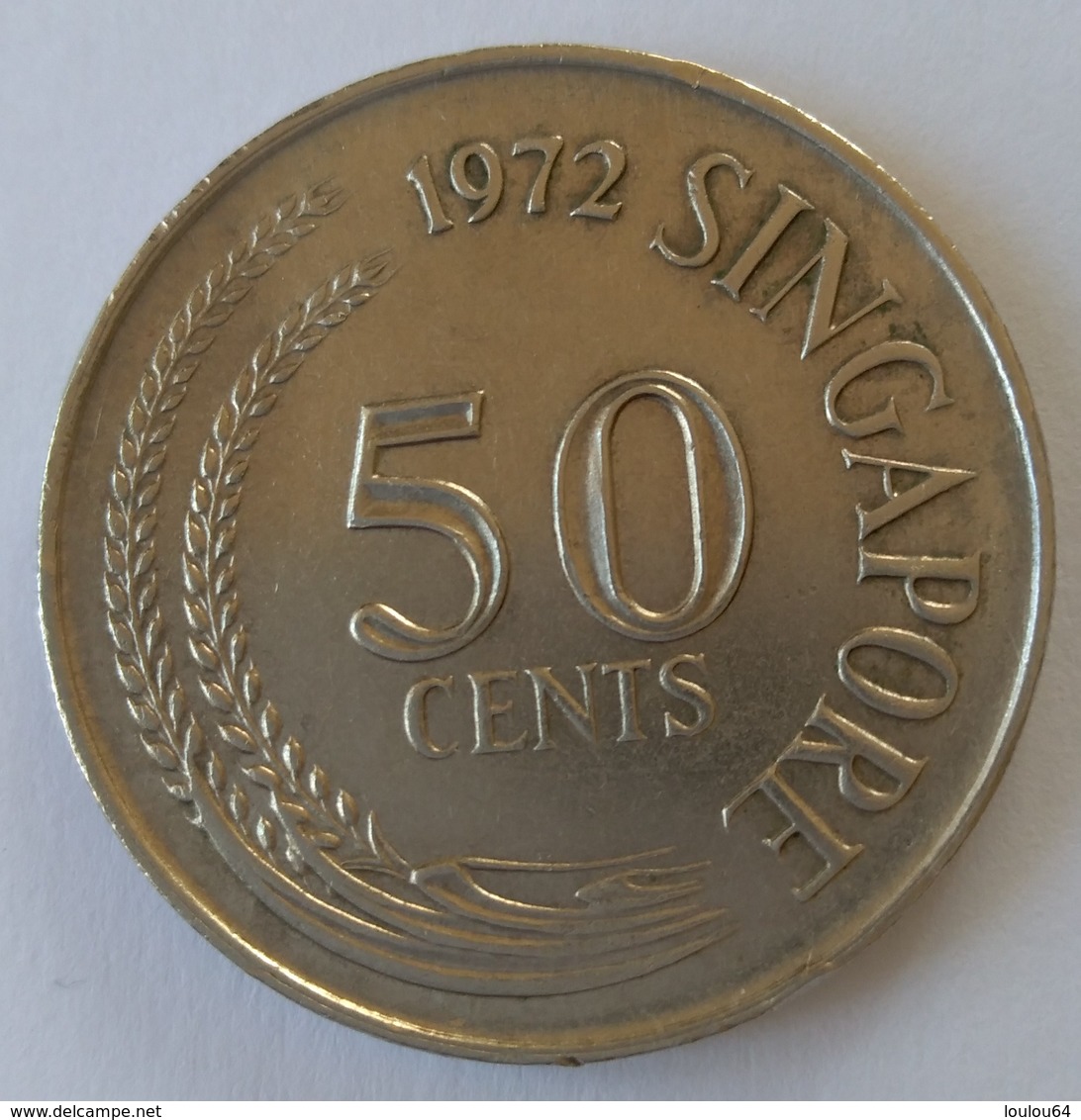 Monnaie - Singapour - 50 Cents 1972 - Superbe - - Singapour