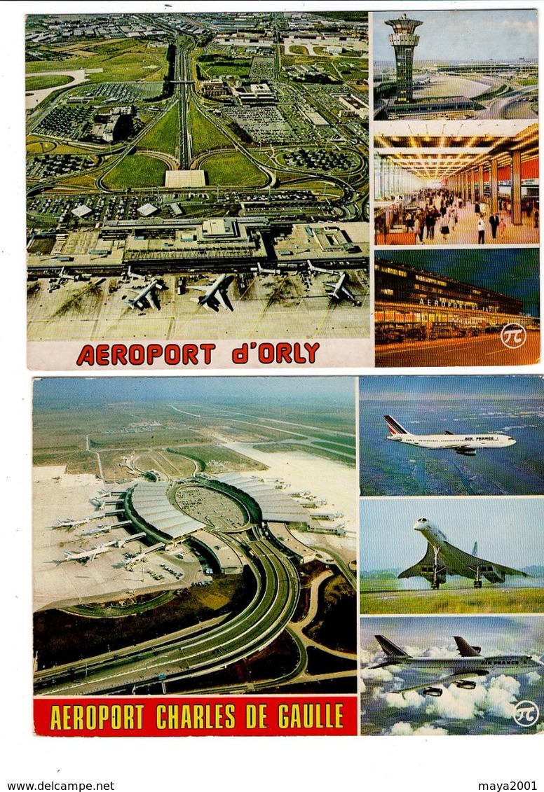 LOT  DE 36 CARTES  POSTALES  SEMI  MODERNE  AVIATION   N55