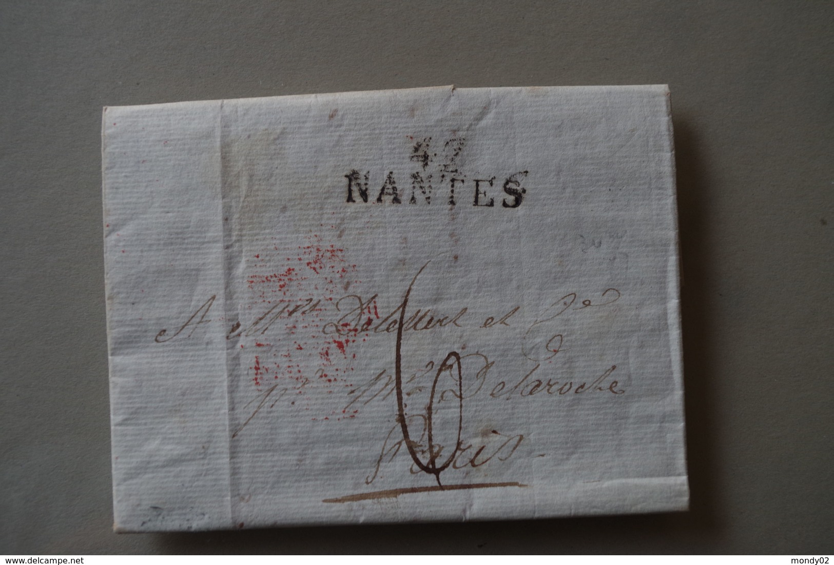 4-132 LAC 24 Mars 1810 Nantes Taxe 6 Napoléon MMe De Stael Spectacle Paris - 1792-1815: Départements Conquis