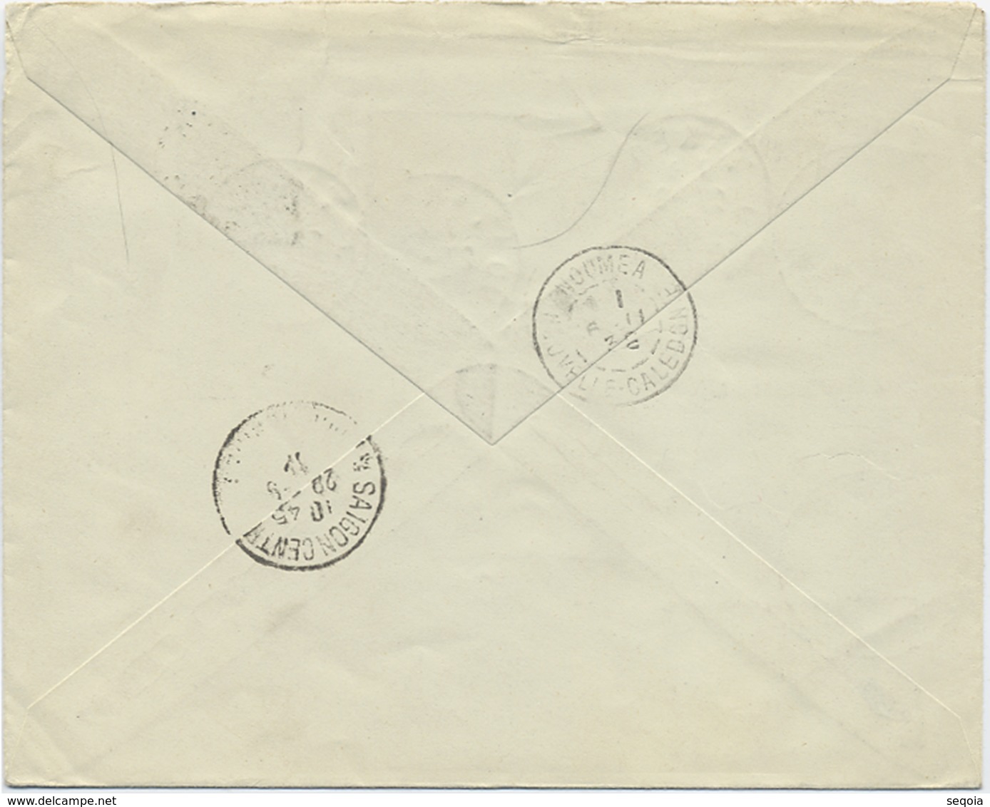 1932 LETTRE DU CAMBODGE TAXEE A L'ARRIVEE AUX NOUVELLES HEBRIDES - Brieven En Documenten