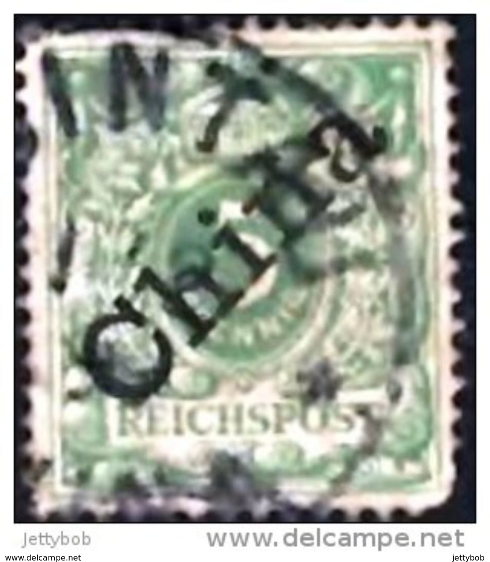 POs In CHINA 1898 Numeral Overprinted (48 Degrees) 5pf Used - China (offices)