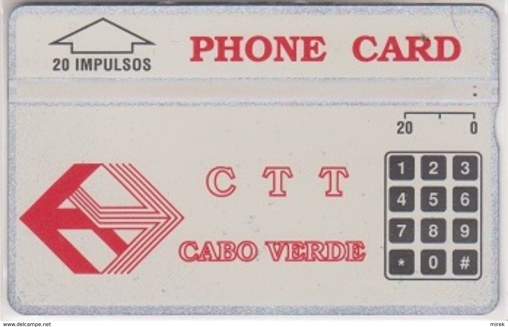 42/ Cape Verde; P1. Logo CTT, CP 304A - Capo Verde