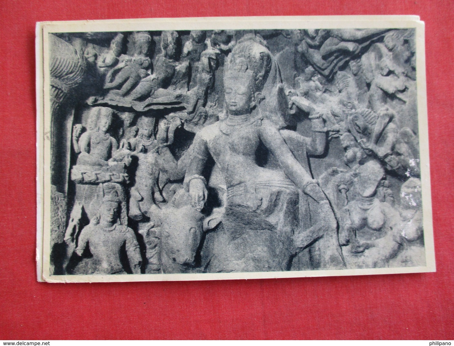 Bombay - Elephanta Caves--- Shiva Half Male & Half Female--- Mailed From Hong Kong - Ref 2858 - India