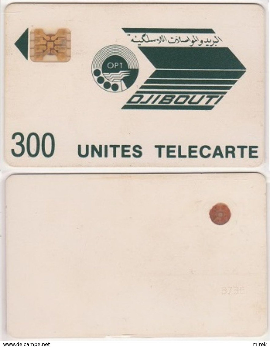 66/ Djibouti; P6. Logo Greenish Black, 300 Ut., SC4 GW Afnor, CN 8736 - Djibouti