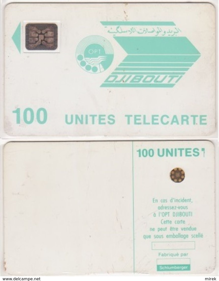 69/ Djibouti; P10. Logo Light Blue, 100 Ut., SC5 Afnor, CN 23766 - Dschibuti