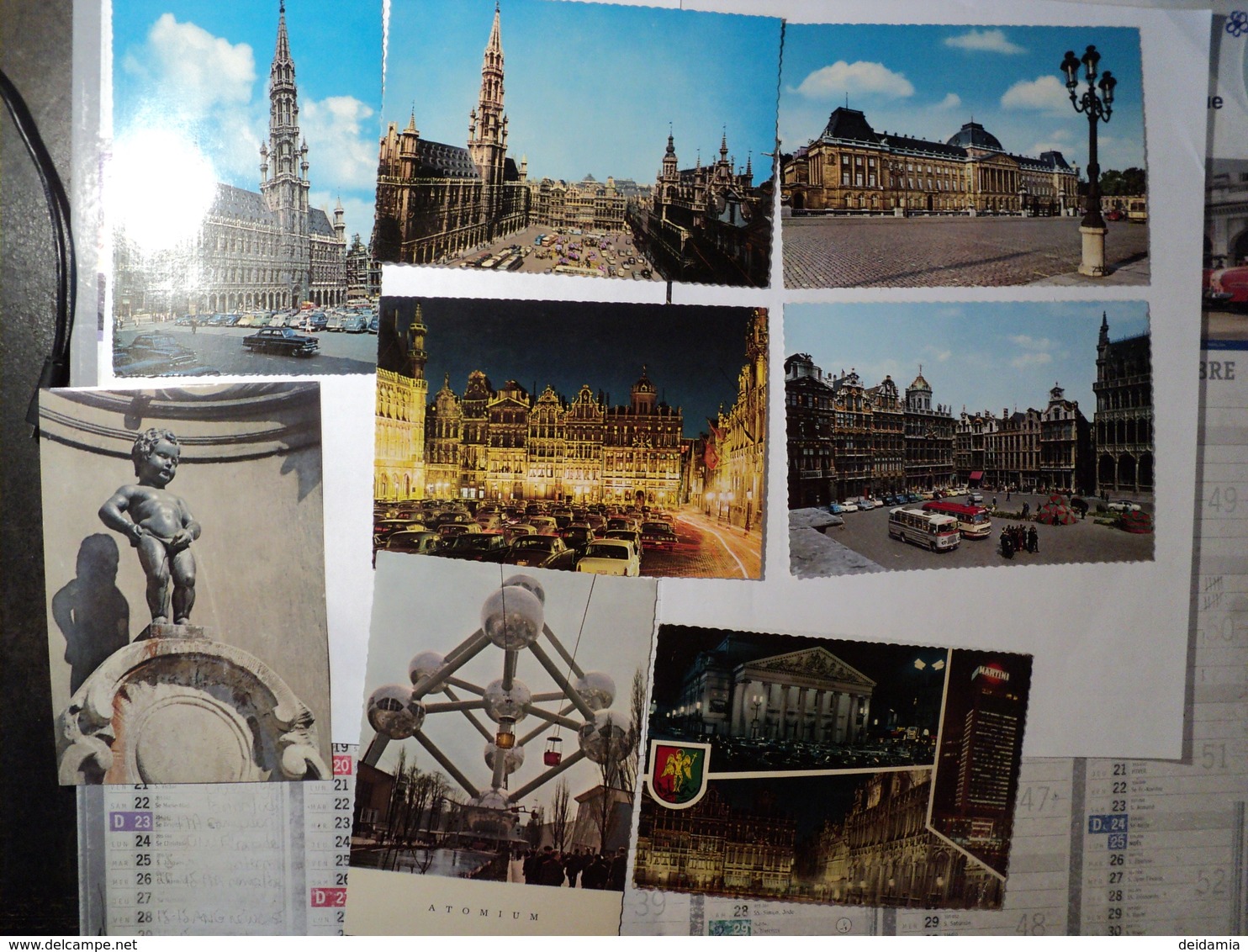 BELGIQUE. LOT DE 7 CPSM BRUXELLES. ANNEES 60 GRAND PLACE / MANNEKEN PIS .... - Lots, Séries, Collections