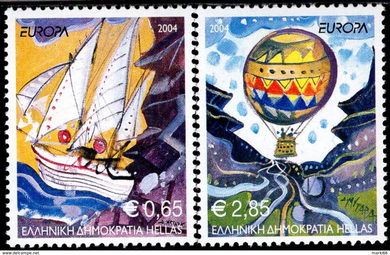 Greece - 2004 - Europa CEPT - Vacations - Mint Stamp Set - Nuovi