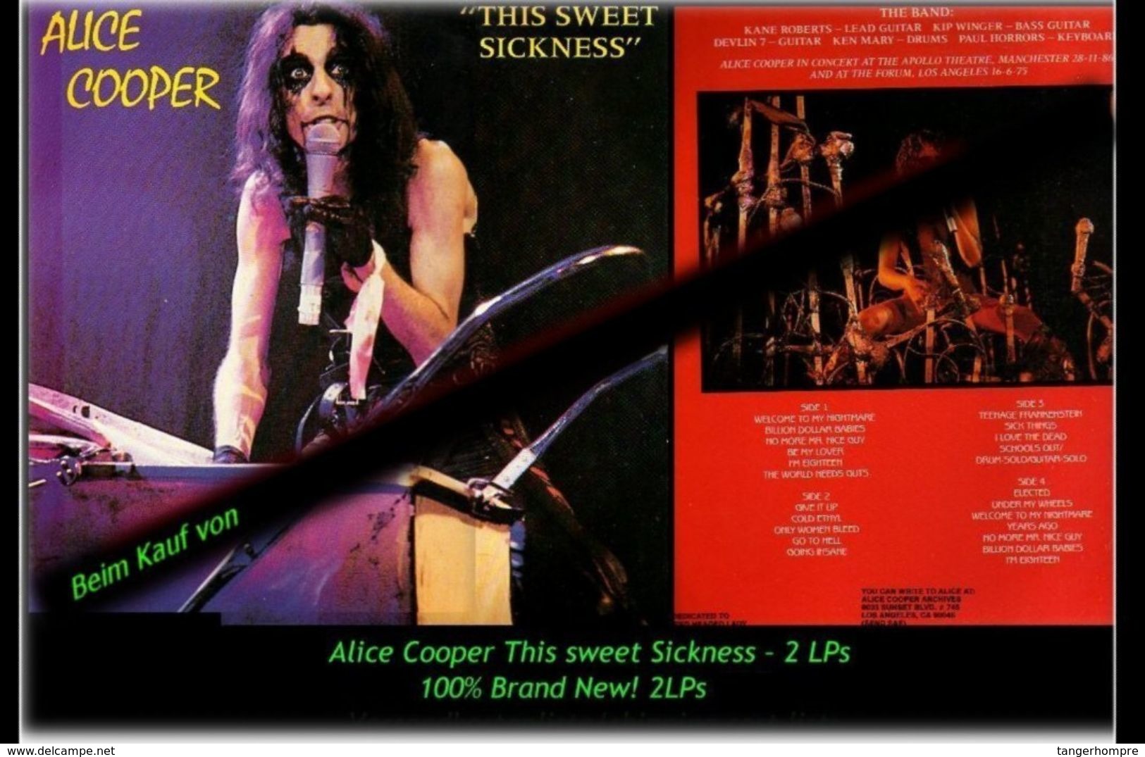 Alice Cooper - This Sweet Sickness - 2 Neue LPs - 100 % Brand New -RR- - Hard Rock & Metal