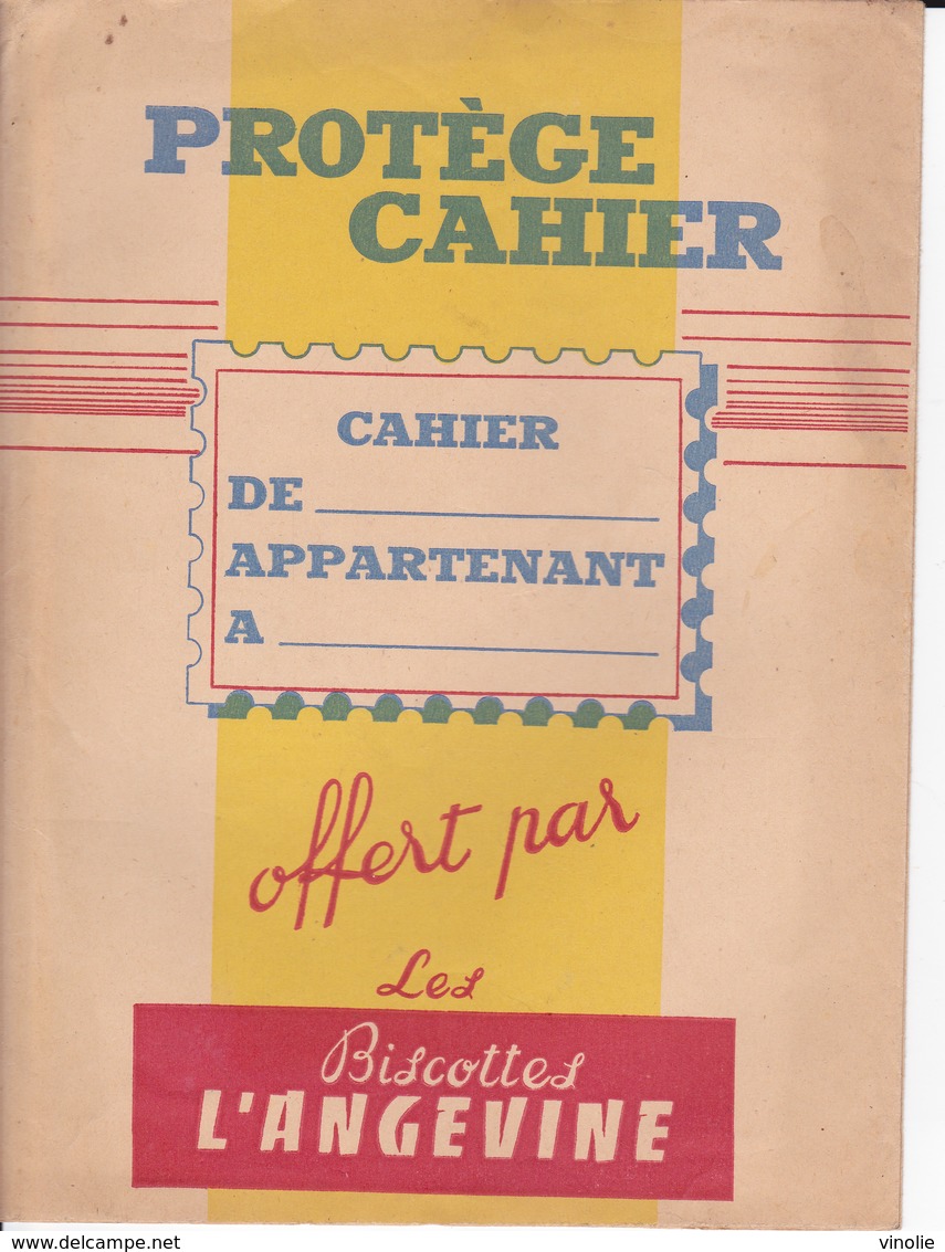 VP-GF.18-111 : PROTEGE-CAHIER. BISCOTTES L'ANGEVINE. ANGERS. - Protège-cahiers