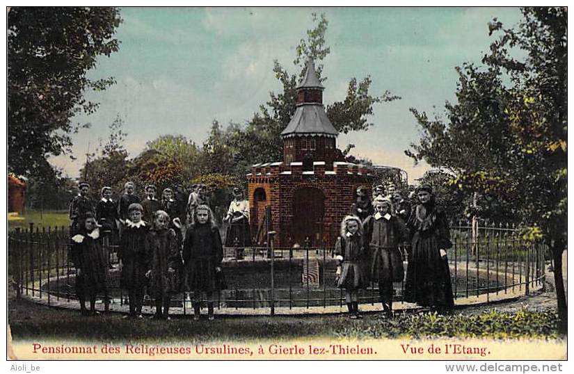 Pensionnat De Religieuses Ursulines, à Gierle Lez-Thielen . Vue De L'Etang. 1913. - Lille