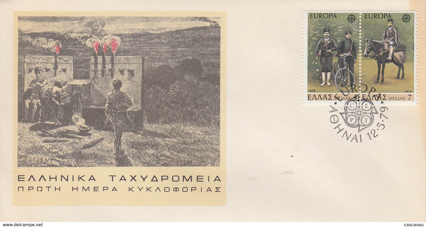 Enveloppe  FDC  1er   Jour   GRECE      EUROPA    1979 - 1979