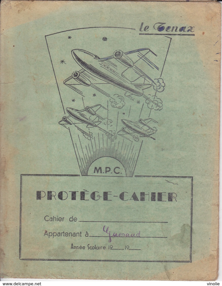 VP-GF.18-128 : PROTEGE-CAHIER. LE THENAX. AVION. AVIATION. - Protège-cahiers