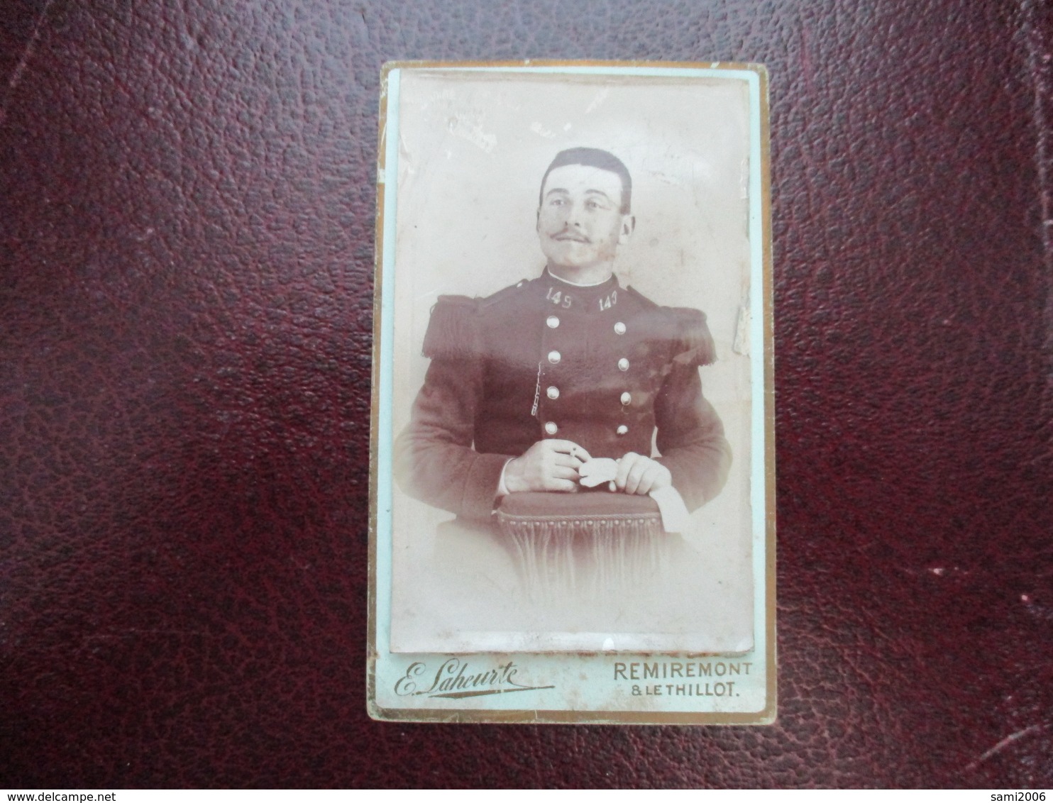 CDV MILITAIRE  PHOTOGRAPHE E.LAHEURTE REMIREMONT - Cartes De Visite