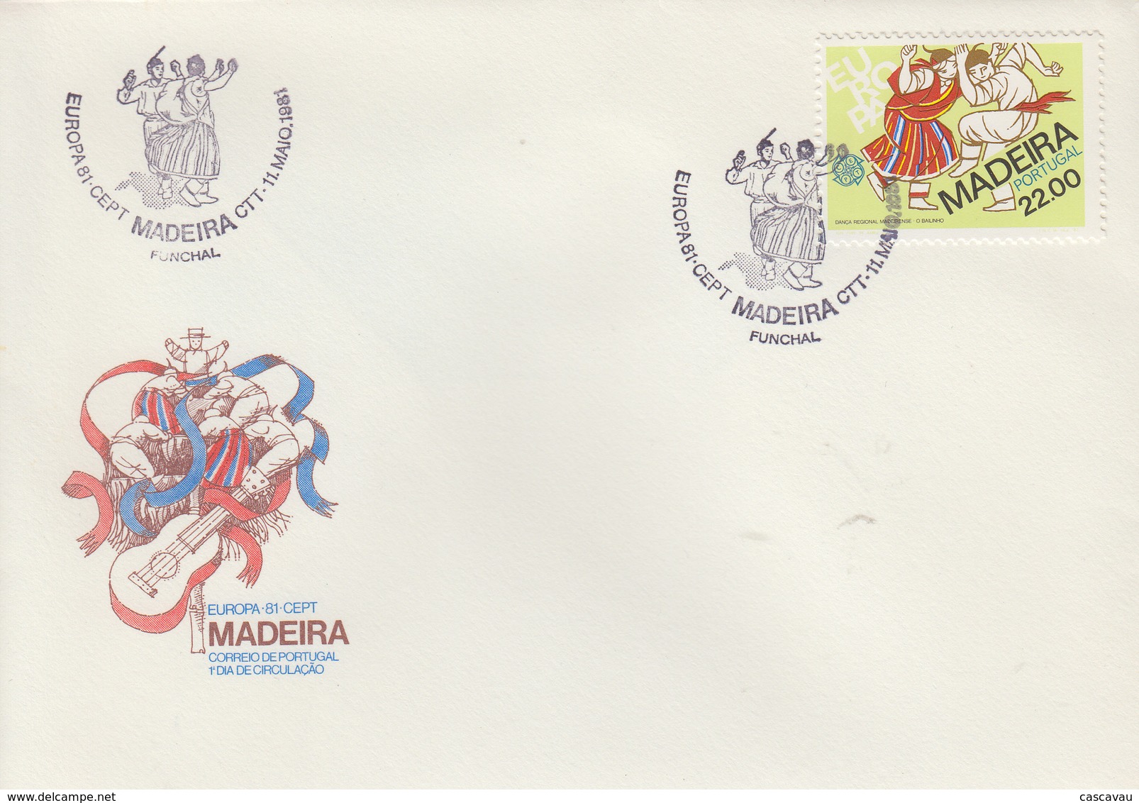 Enveloppe FDC  1er  Jour   MADERE    EUROPA    1981 - 1981