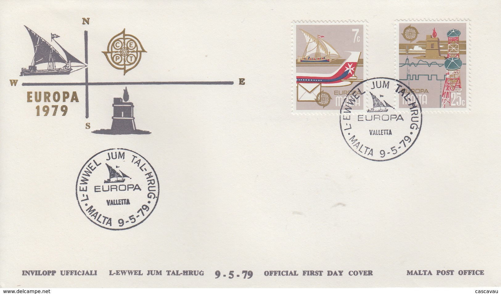 Enveloppe   FDC   1er   Jour   MALTE     EUROPA    1979 - 1979