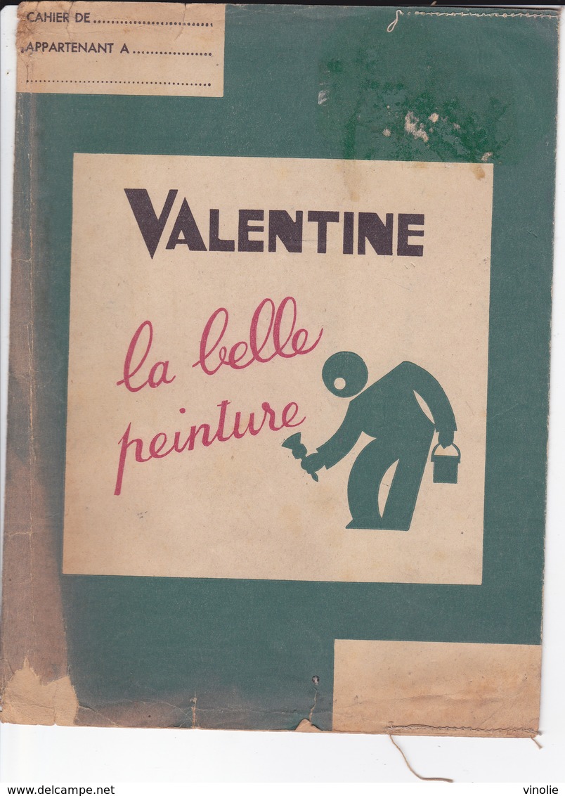 VP-GF.18-147 : PROTEGE-CAHIER.  PEINTURES VALENTINE - Protège-cahiers