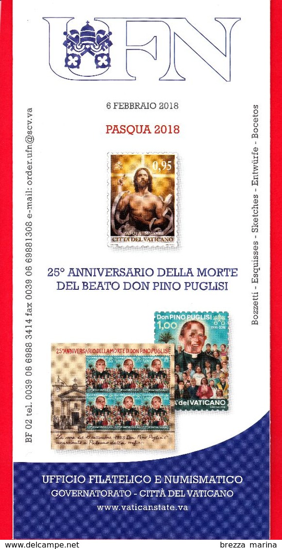 Nuovo - VATICANO - 2018 - Bollettino Ufficiale - 25 Anni Della Morte Del B. Don Pino Puglisi - BF 2 - Briefe U. Dokumente