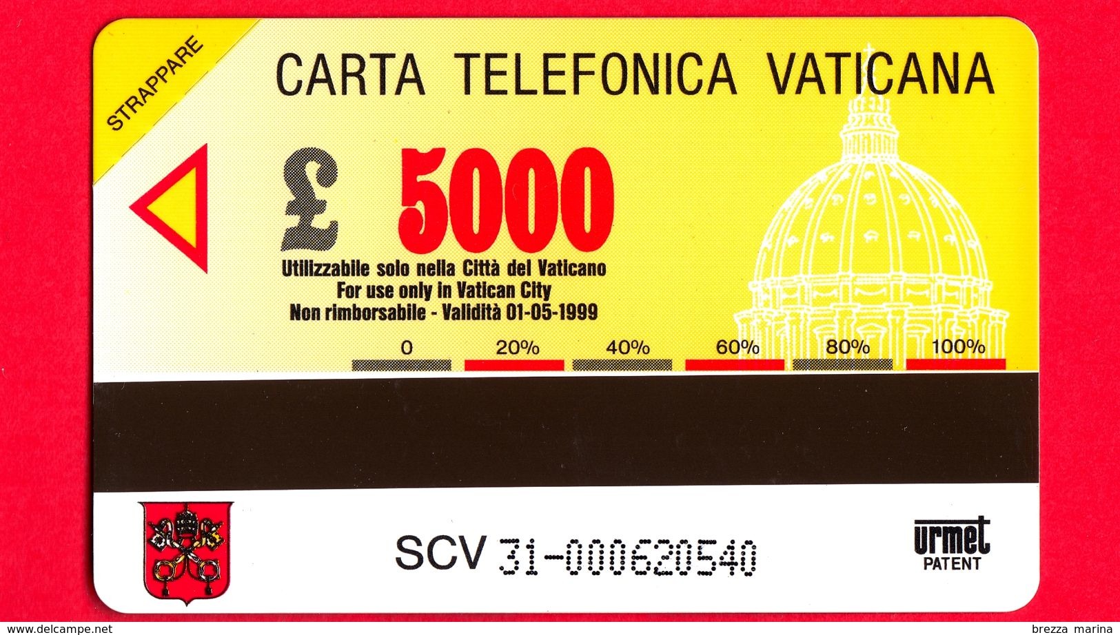 Nuova - VATICANO - Scheda Telefonica - N. 31 - C&C 6031 -  Giardini Vaticani E Tratto Di Mura - Torre S. Giovanni - Vaticano