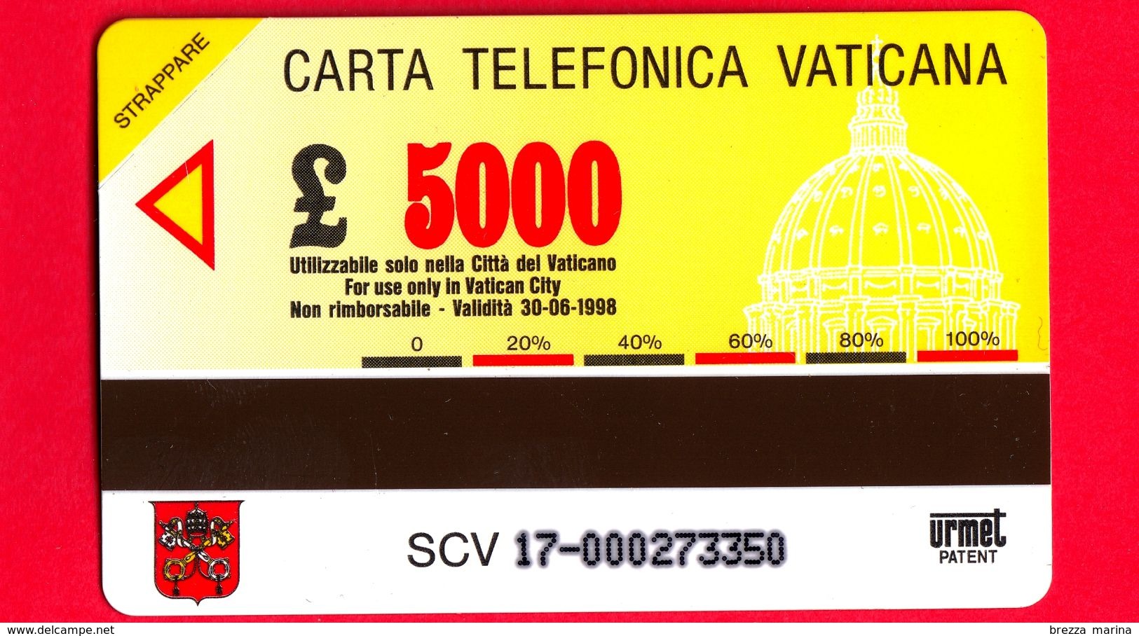 Nuova - VATICANO - Scheda Telefonica - N. 17 - C&C 6017 - Capolavori D'arte - Madonna E Bambino Di Sassetta - Vatikan