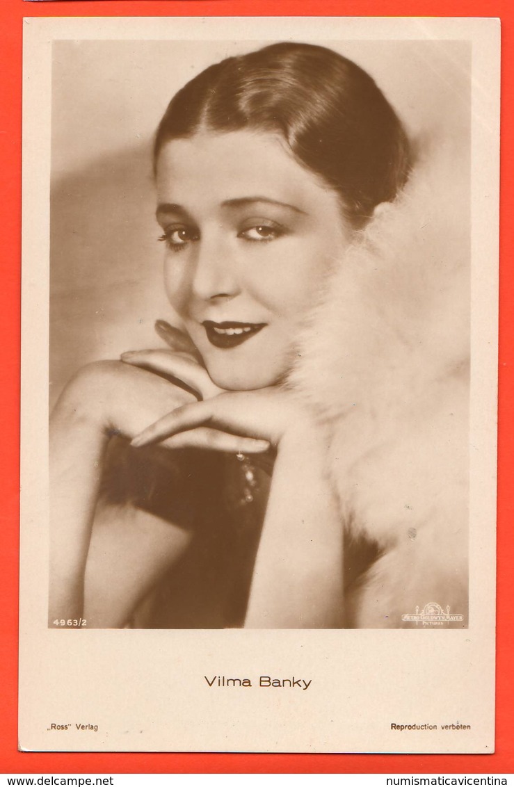Femmes Attrice Actress Actrice Old Cpa Cinema Vilma Banky - Entertainers
