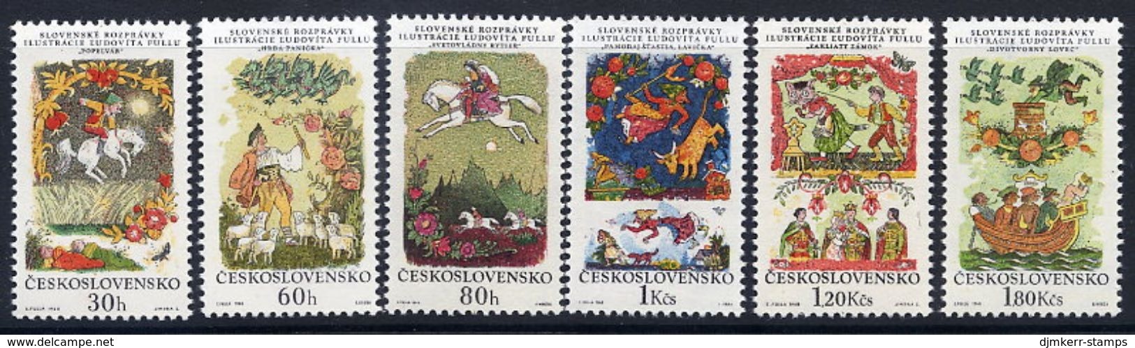 CZECHOSLOVAKIA 1968 Slovak Fairy Tales Set  MNH / **.  Michel 1844-49 - Unused Stamps