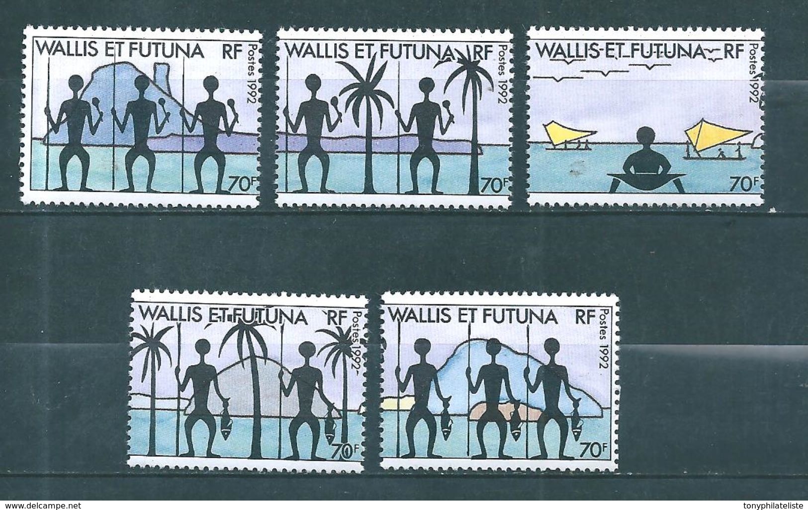 Timbres  De Wallis Et Futuna  Timbre De 1992   N°432 A 436  Neufs ** Tres Beaux - Neufs