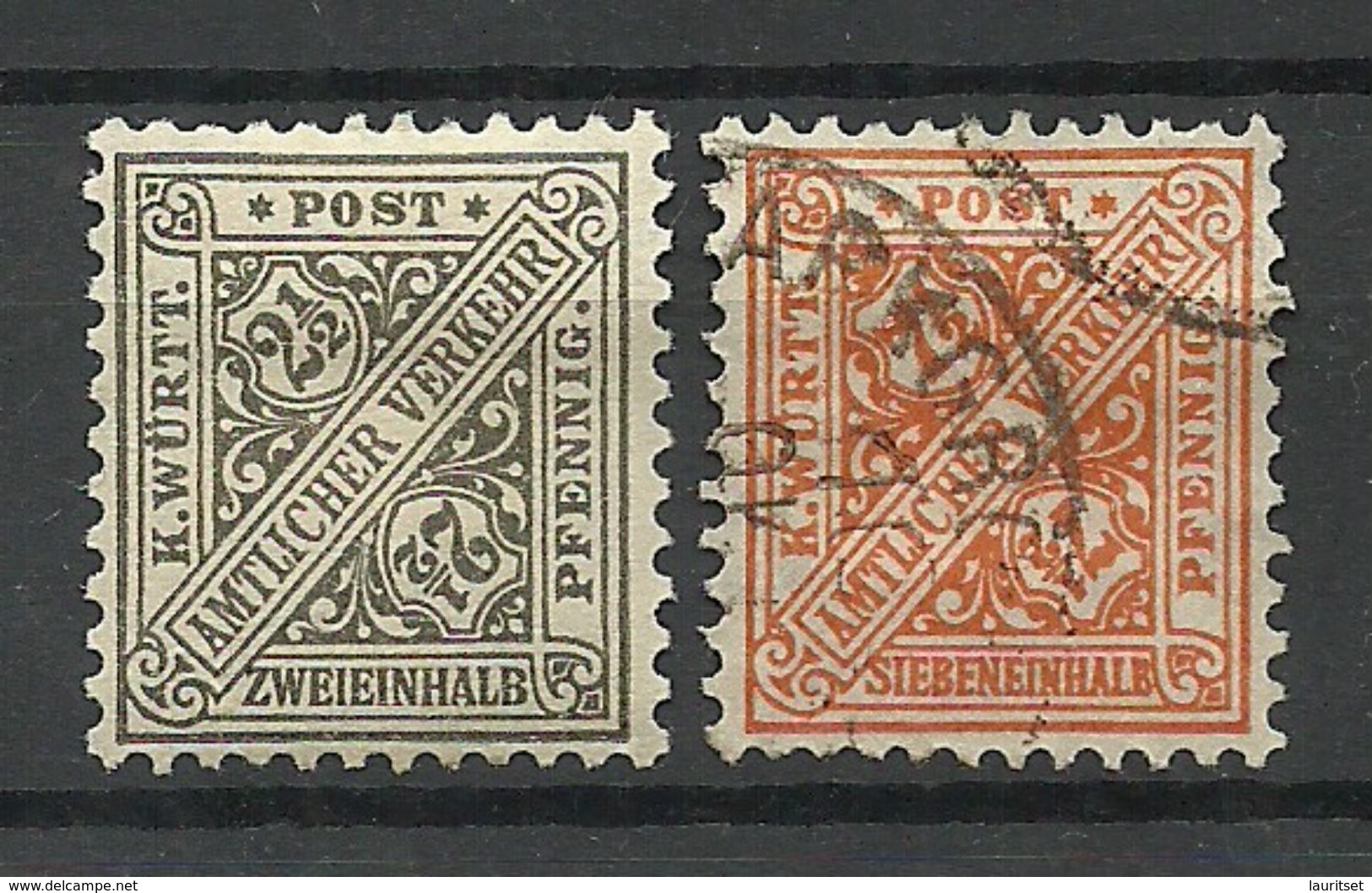 Deutschland Württemberg 1916 Michel 237 - 238 */o - Sonstige & Ohne Zuordnung