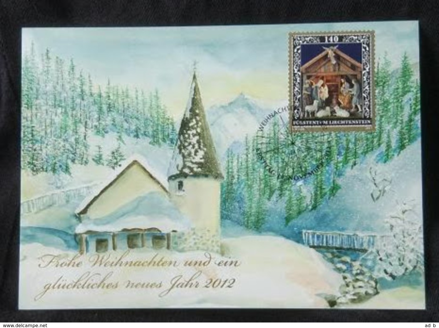 Liechtenstein 2011. Mi 1616. Christmas Card 2011. Madonna. Maxicard - Cartoline Maximum