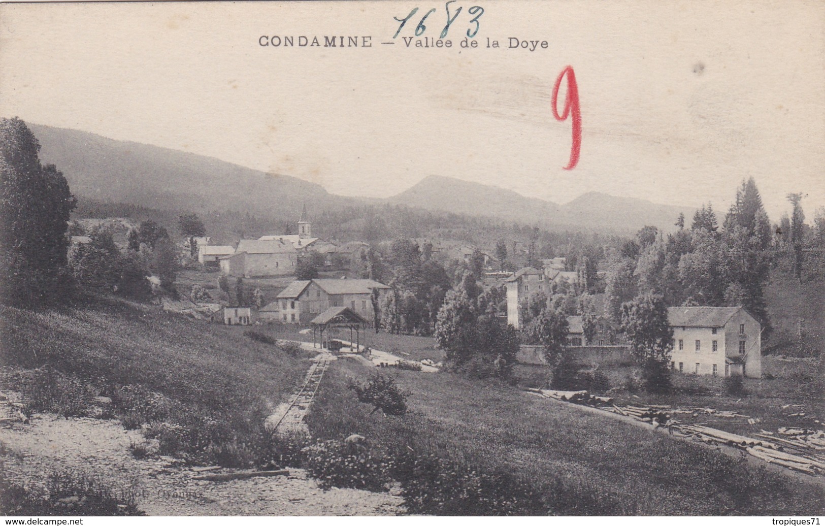 BASSES ALPES 04 CONDAMINE PANORAMA ET VALLEE DE LA DOYE LE LOT DE 2 BELLES CARTES RARE !!! - Autres & Non Classés