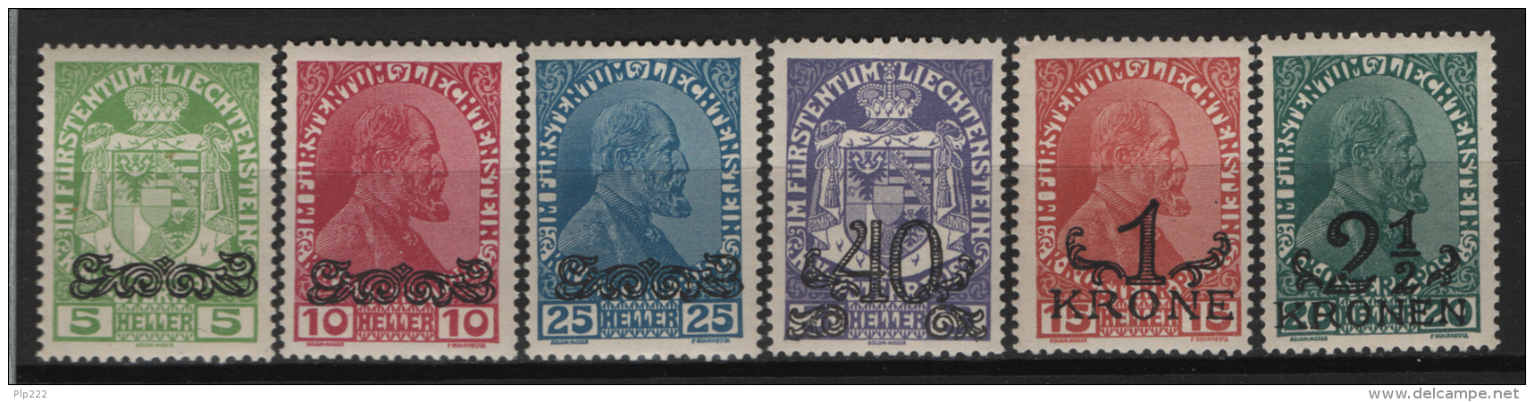 Liechtenstein 1920 Unif. 11/16 **/MNH VF - Neufs