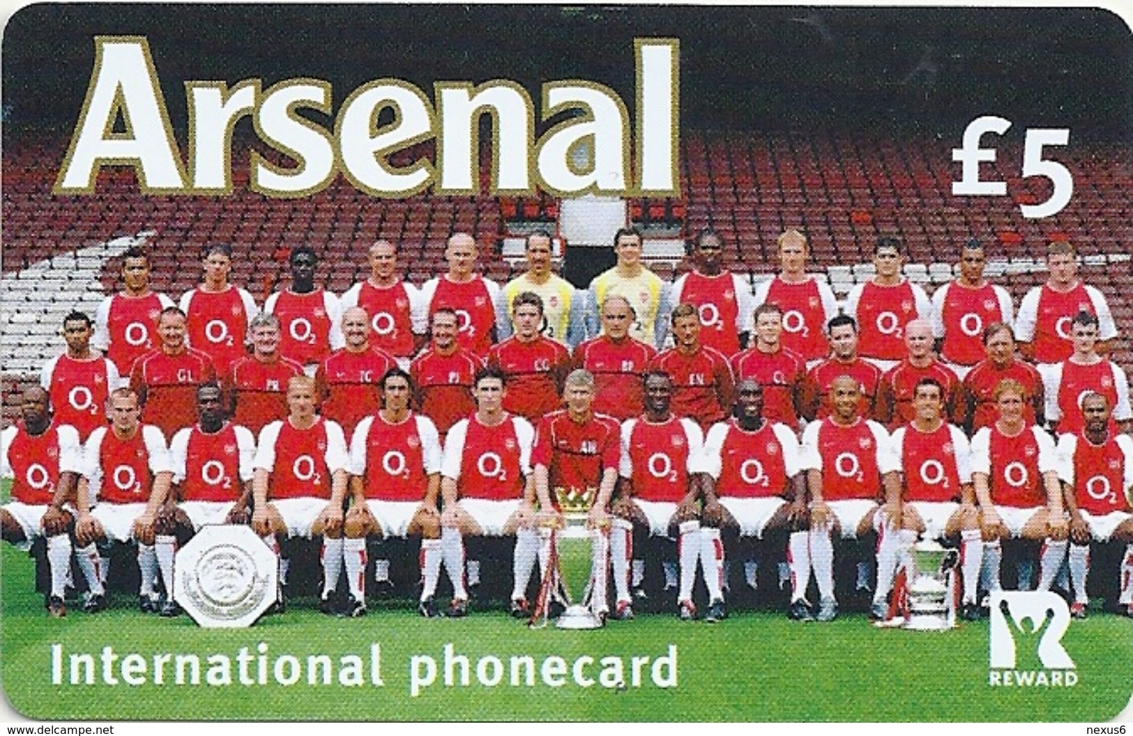 UK (IDT) - Arsenal F.C. Football Team, Remote Mem. 5£ Exp. 08.2004, Mint - [ 8] Companies Issues