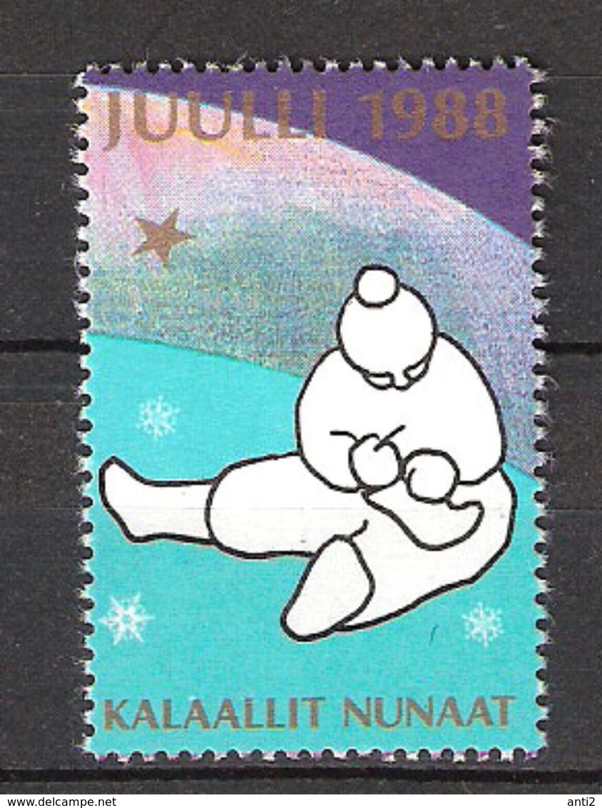 Greenland 1988 Christmas Stamp  MNH(**) - Neufs