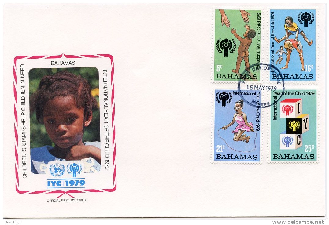 Bahamas, 1979, International Year Of The Child, IYC, United Nations, FDC, Michel 436-439A - Bahamas (1973-...)