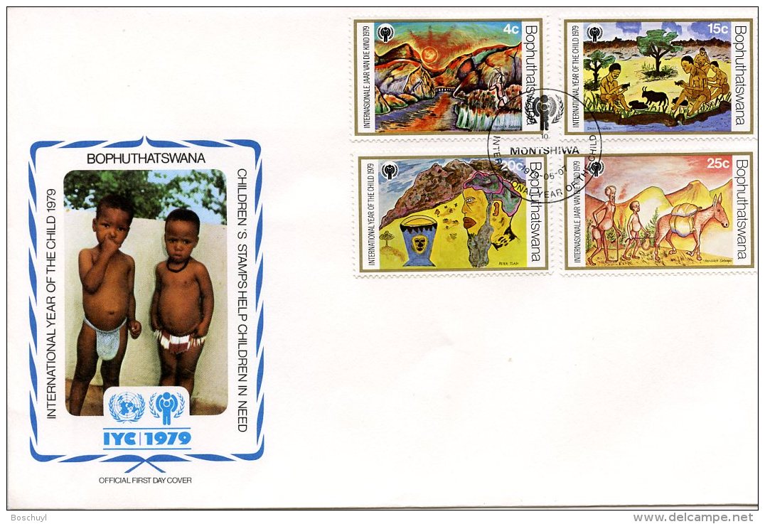 Bophuthatswana, 1979, International Year Of The Child, IYC, United Nations, FDC, Michel 43-46 - Bophuthatswana