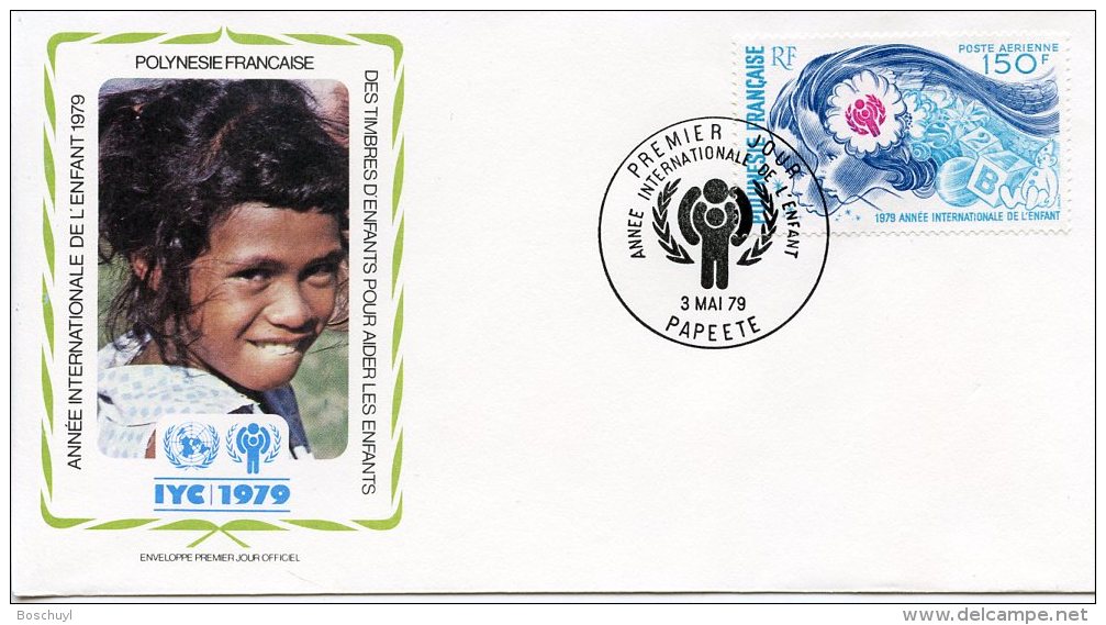 French Polynesia, 1979, International Year Of The Child, IYC, United Nations, FDC, Michel 284 - Autres & Non Classés