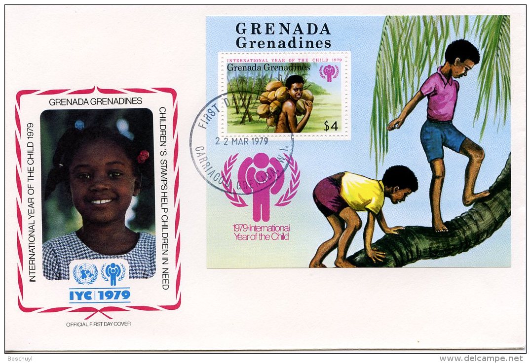 Grenada Grenadines, 1979, International Year Of The Child, IYC, United Nations, FDC, Michel Block 42 - Grenade (1974-...)