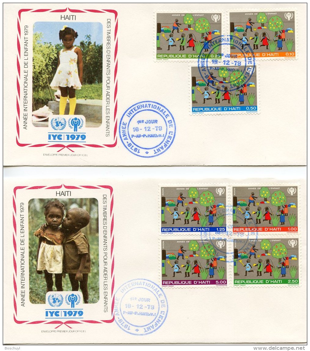 Haiti, 1979, International Year Of The Child, IYC, United Nations, FDC, Michel 1348-1354 - Haïti