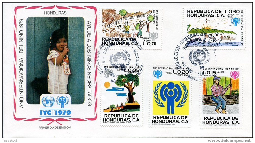 Honduras, 1980, International Year Of The Child, IYC, United Nations, FDC, Michel 960-964 - Honduras