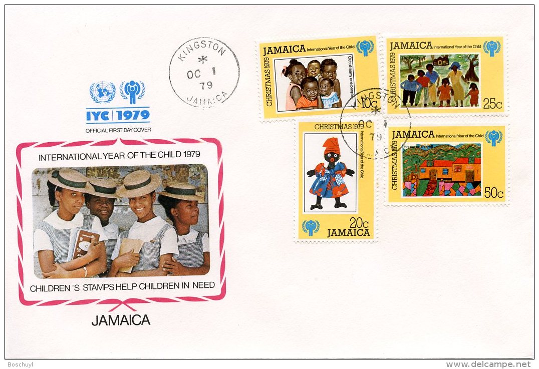 Jamaica, 1979, International Year Of The Child, IYC, United Nations, FDC, Michel 462-465 - Jamaique (1962-...)